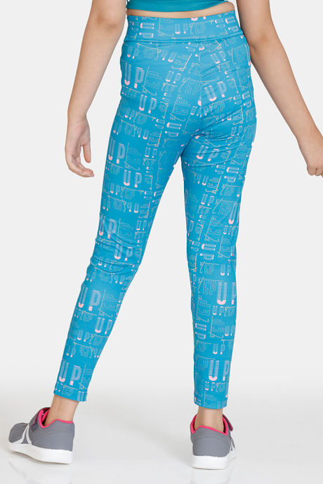 Zelocity Girls Quick Dry Gym Leggings - Cendre Blue — image 3